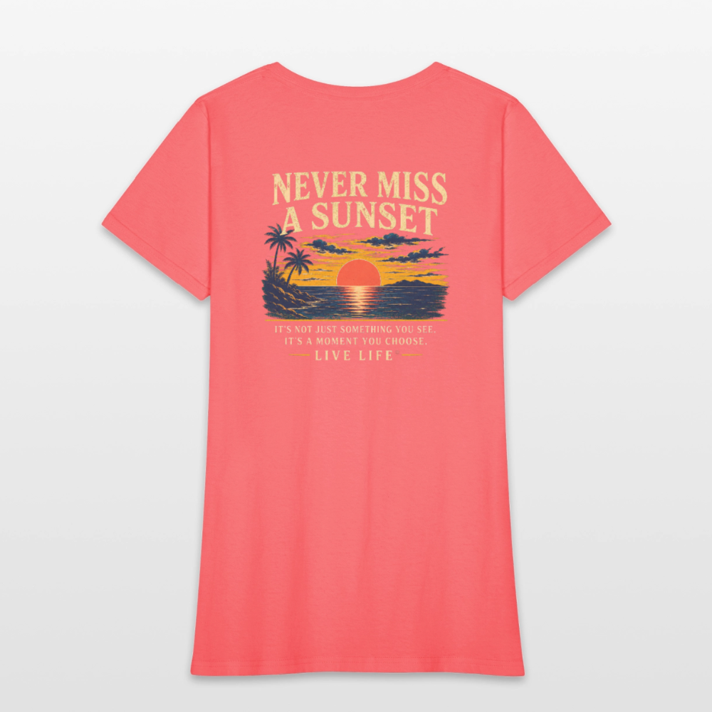 Sunset State of Mind Women's T-shirt - coral