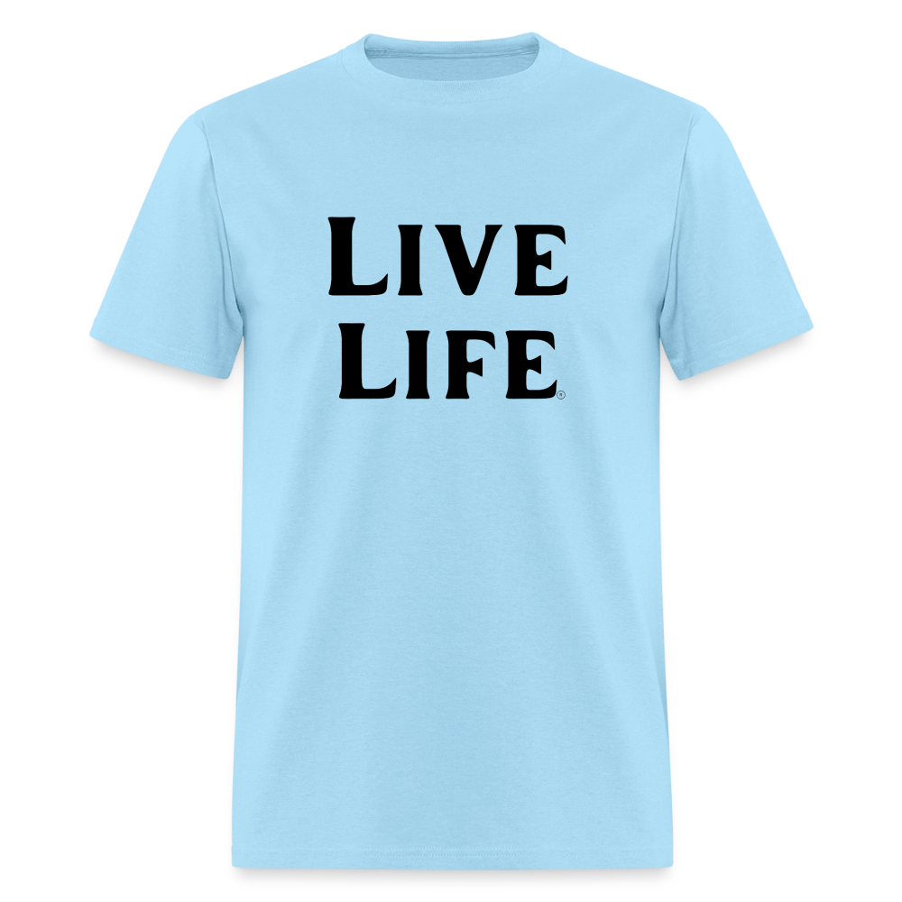 Live Life Men's T-Shirt | - powder blue
