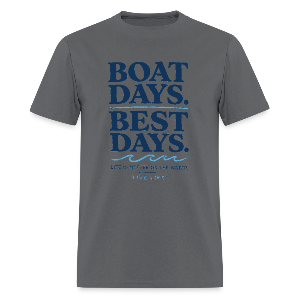 Boat Days. Best Days. - charcoal