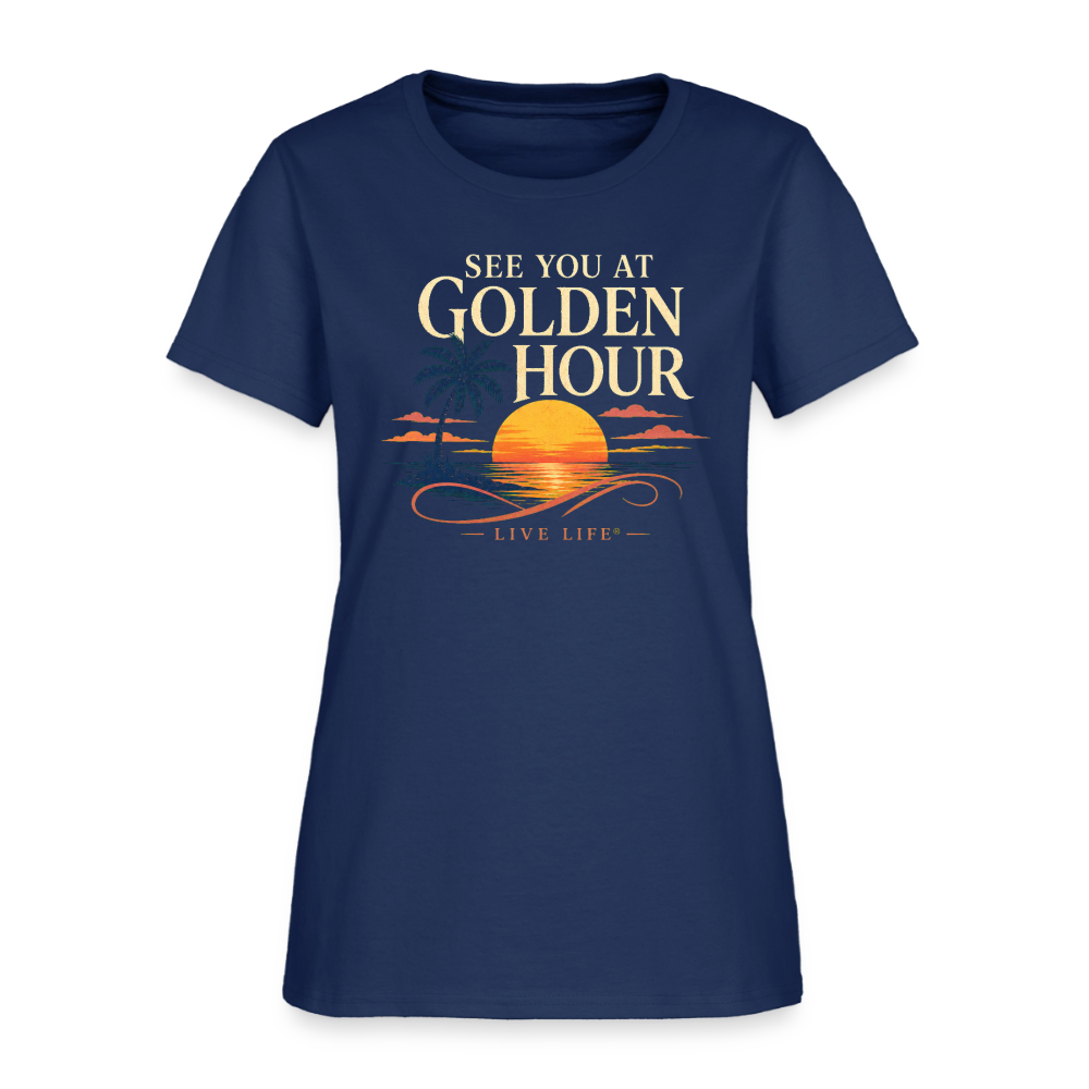 See you at Golden Hour Women's T-shirt -  blue dusk