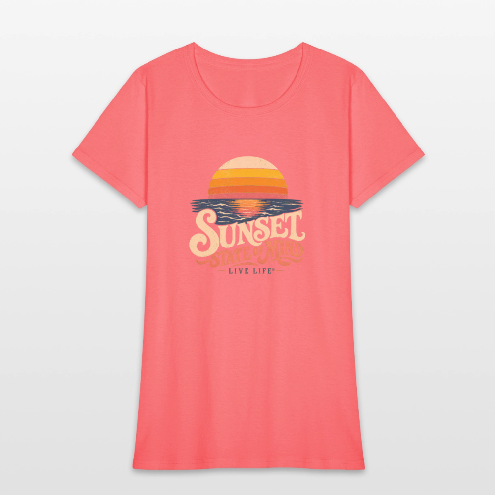 Sunset State of Mind Women's T-shirt - coral