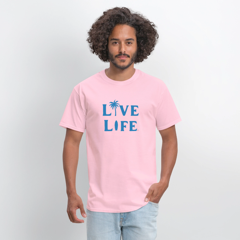 Live Life Coastal T-Shirt | - pink