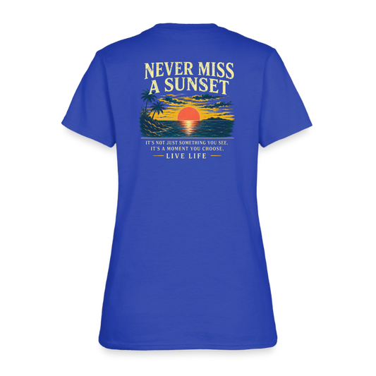 Sunset State of Mind Women's T-shirt - royal blue