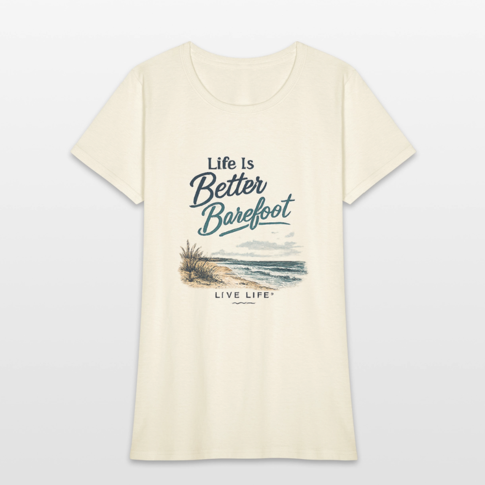 Life is Better Barefoot - off white