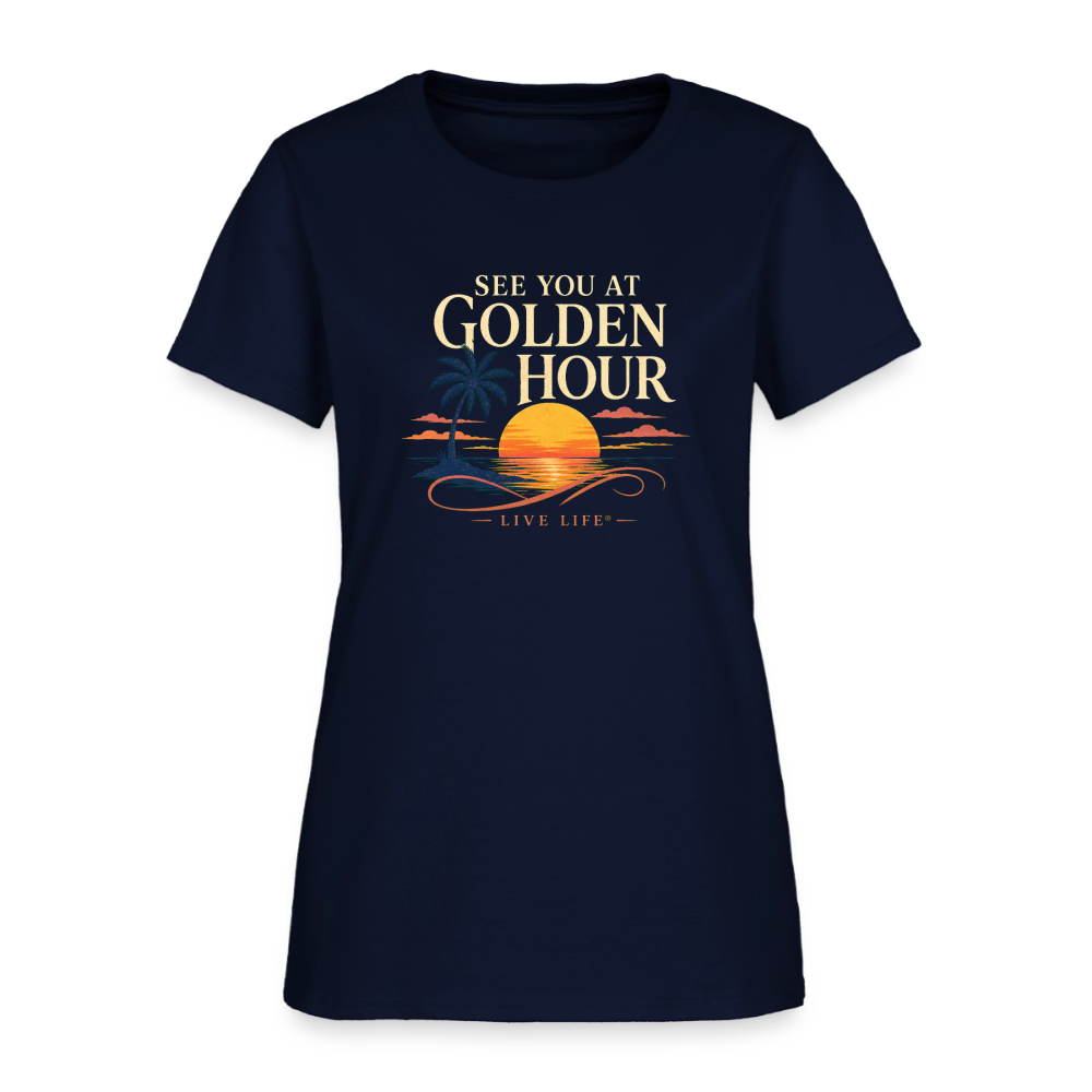 See you at Golden Hour T-shirt - navy