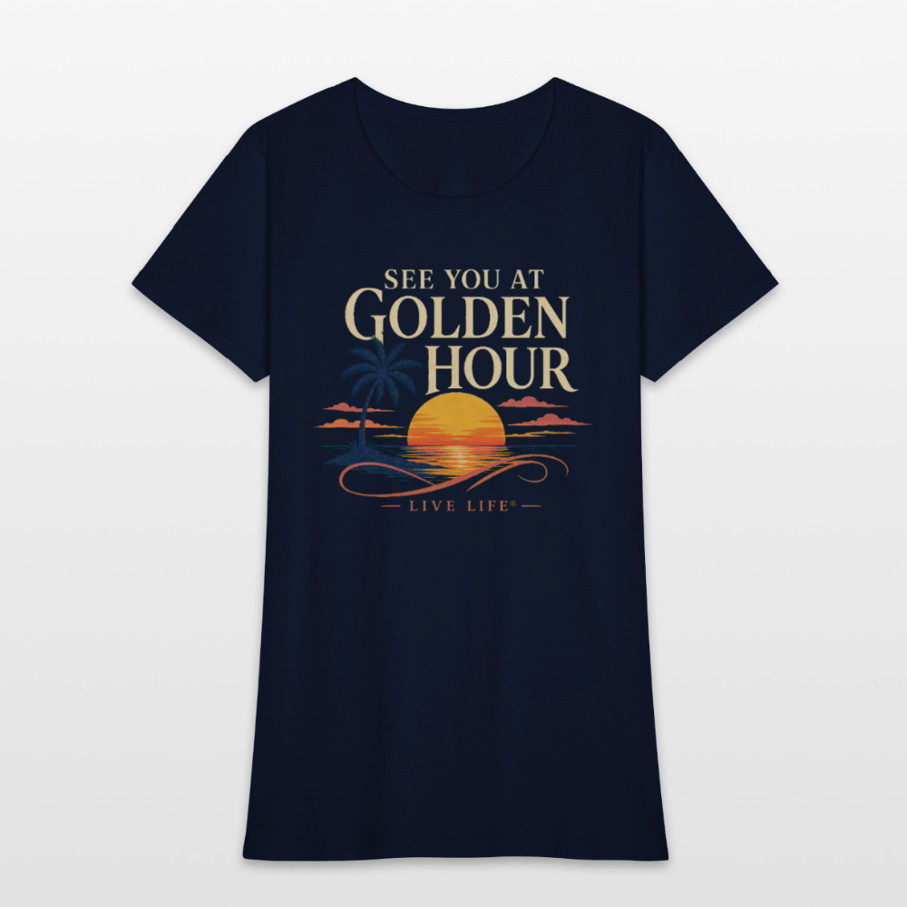 See you at Golden Hour Women's T-shirt - navy