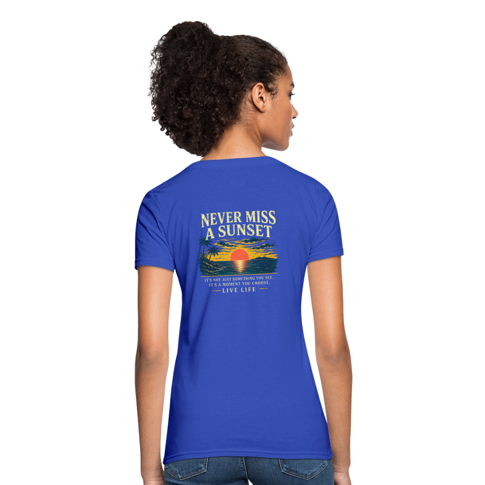 Sunset State of Mind Women's T-shirt - royal blue