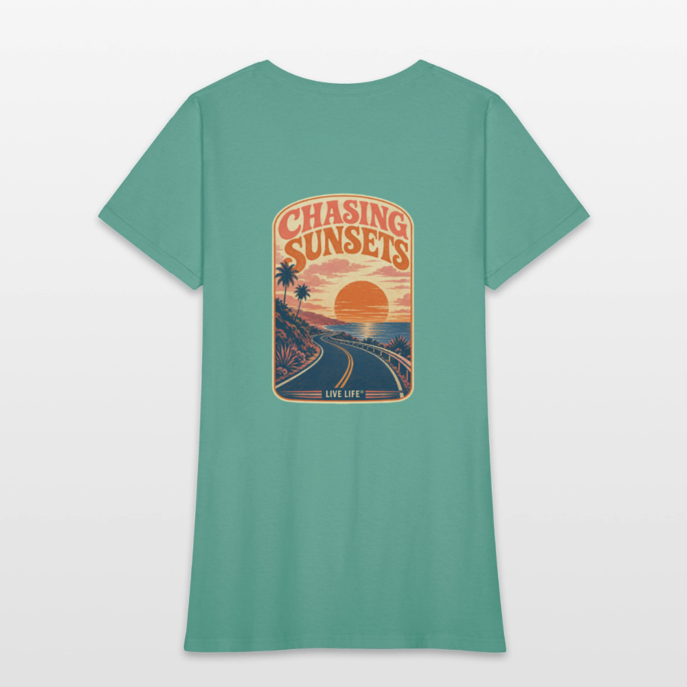 Never Miss a Sunset Women's T-shirt - aquatic