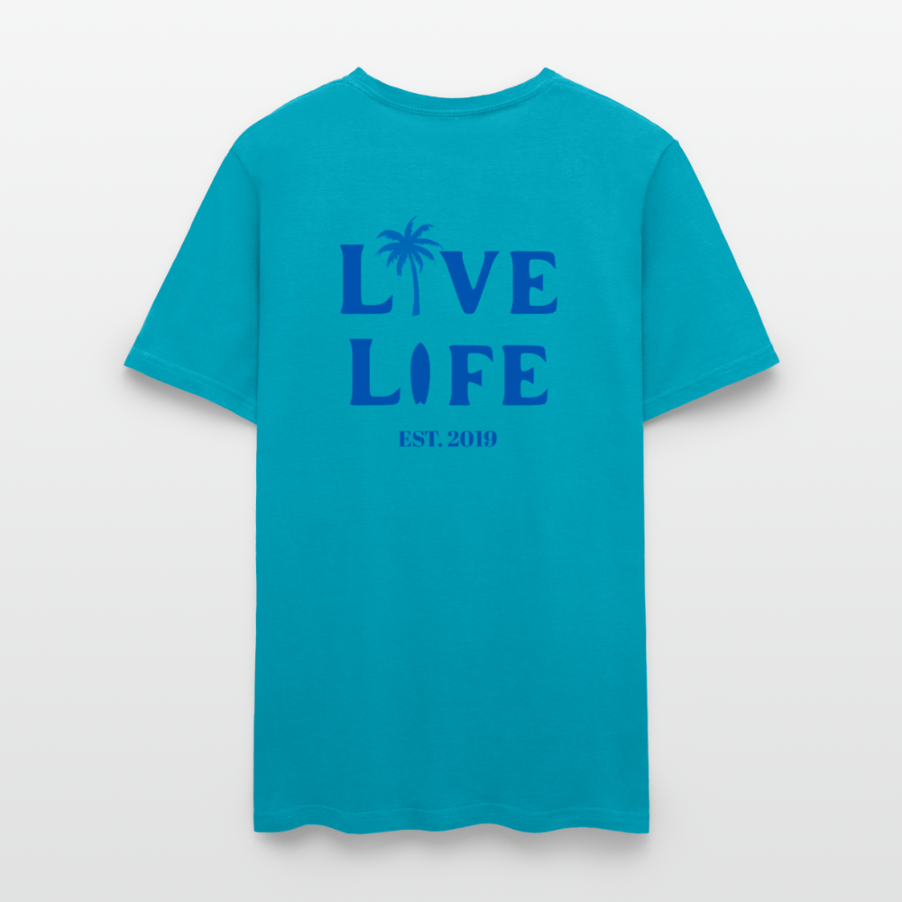 Live Life Coastal T-Shirt | - turquoise