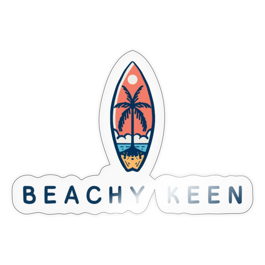 Beachy Keen Stickers - transparent glossy