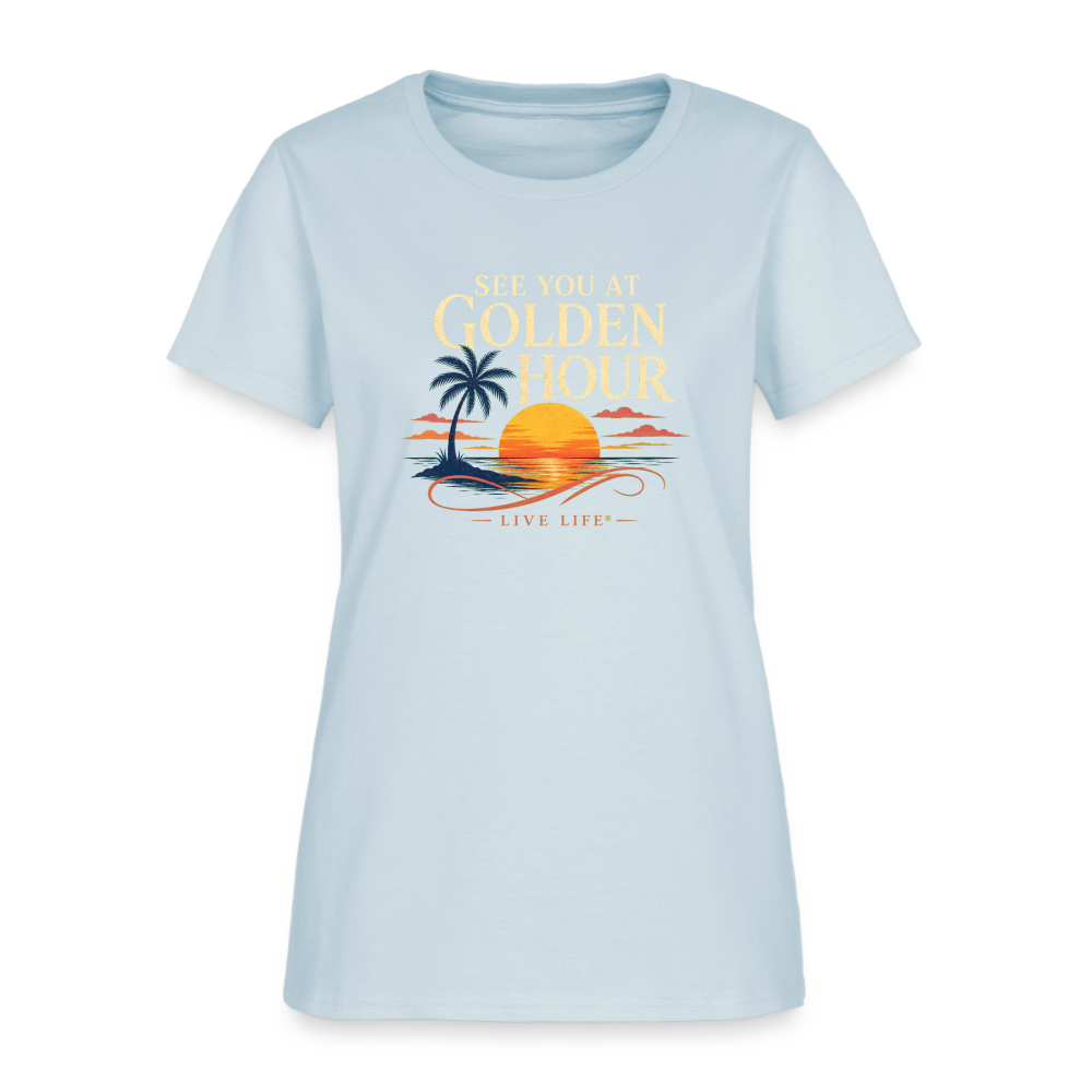 See you at Golden Hour T-shirt - light blue
