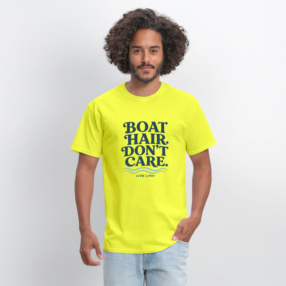 Boat Hair Don't Care - safety green