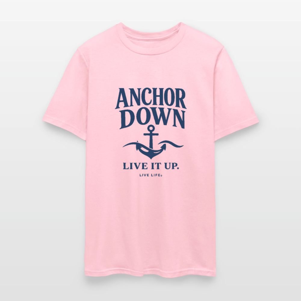 Anchor Down  |  Live it Up Men's T-Shirt - pink