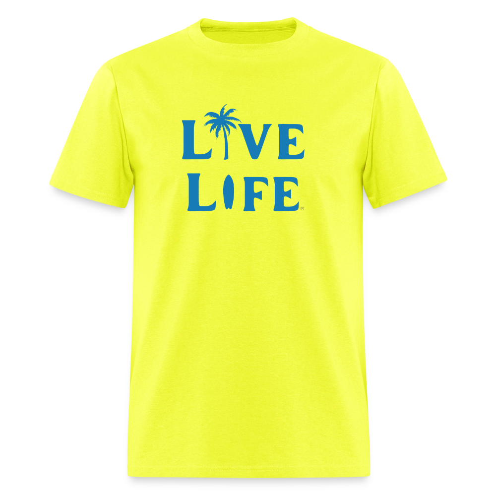Live Life Coastal T-Shirt | - safety green