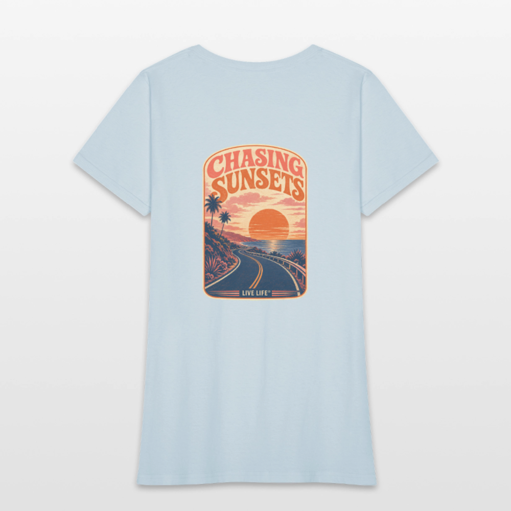 Never Miss a Sunset Women's T-shirt - light blue
