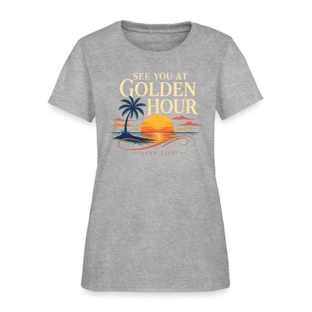 See you at Golden Hour Women's T-shirt - heather gray