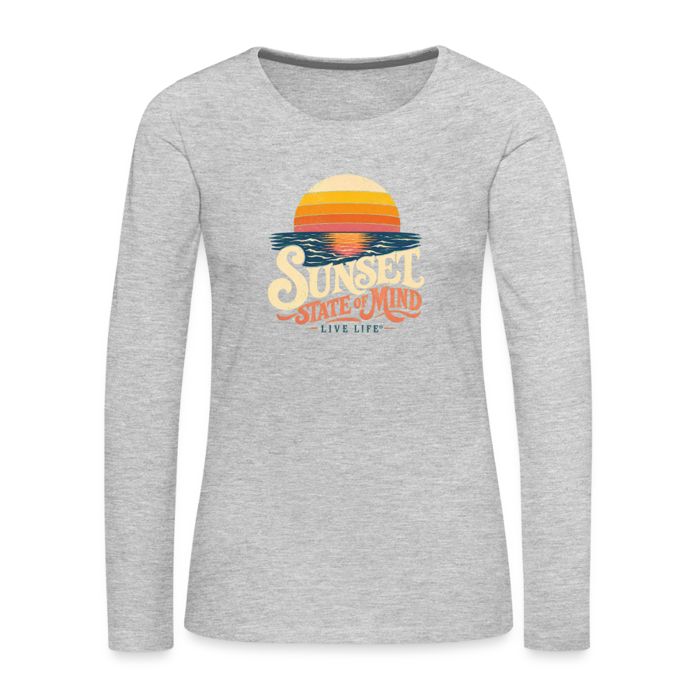 Sunset State of Mind Women's T-shirt - heather gray