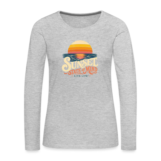Sunset State of Mind Women's T-shirt - heather gray