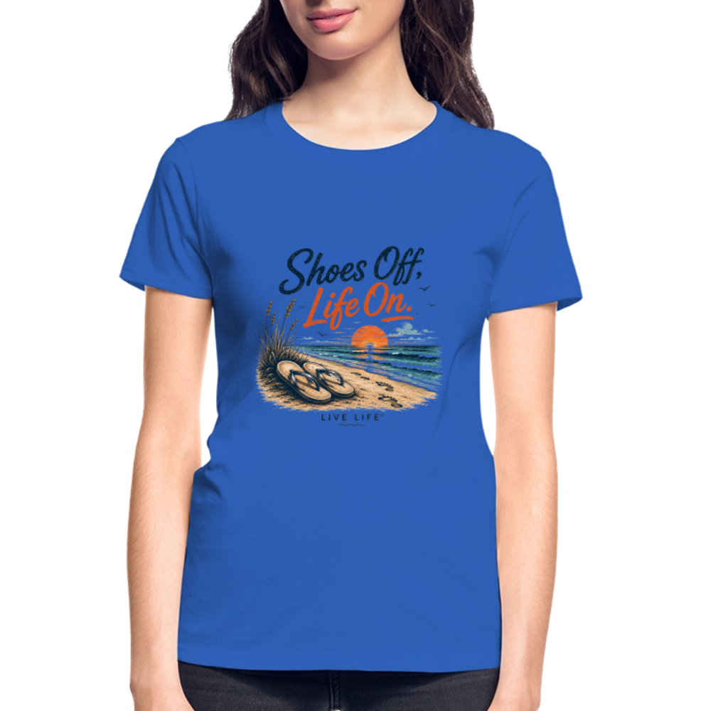 Shoes Off. Life On.™ Ultra Cotton Ladies T-Shirt - royal blue