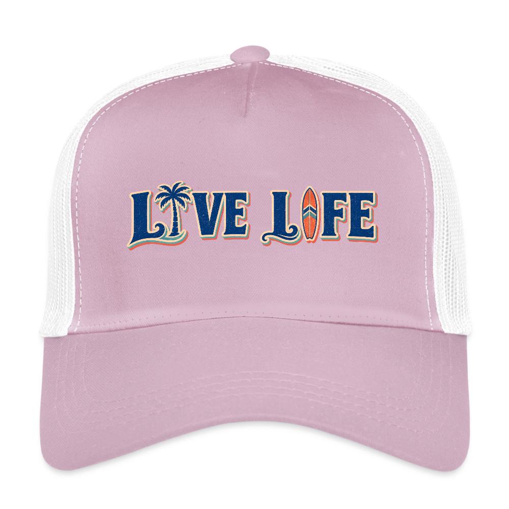 Eco Trucker Cap - lilac/white 
