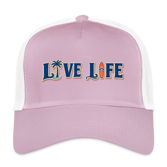 Eco Trucker Cap - lilac/white 
