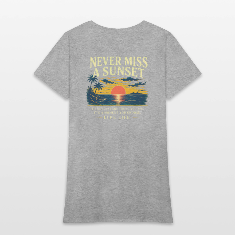 Sunset State of Mind Women's T-shirt - heather gray