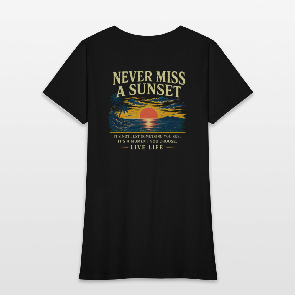 Sunset State of Mind Women's T-shirt - black
