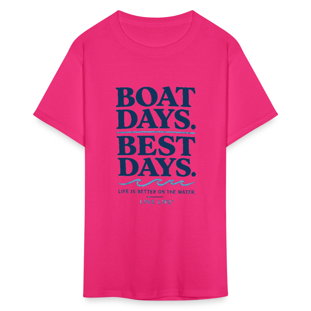 Boat Days. Best Days. - fuchsia