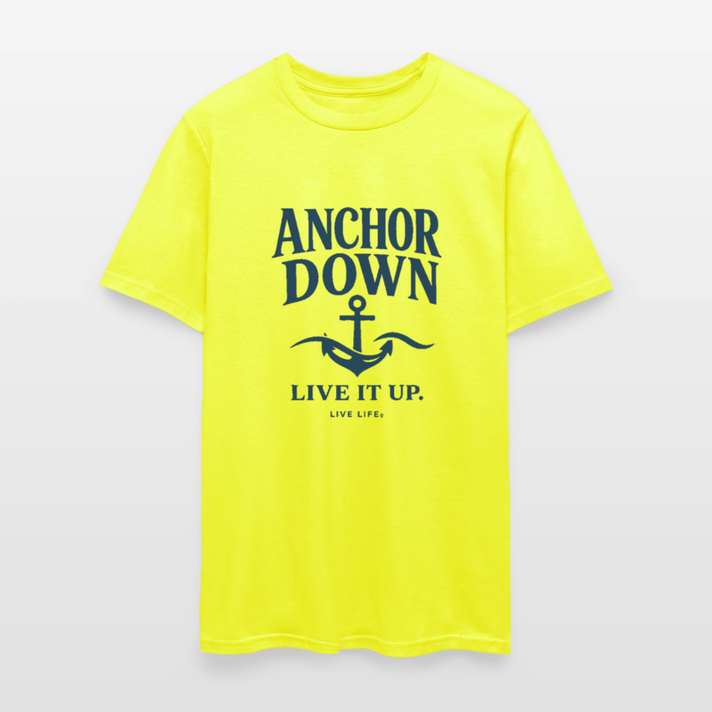 Anchor Down  |  Live it Up Men's T-Shirt - safety green