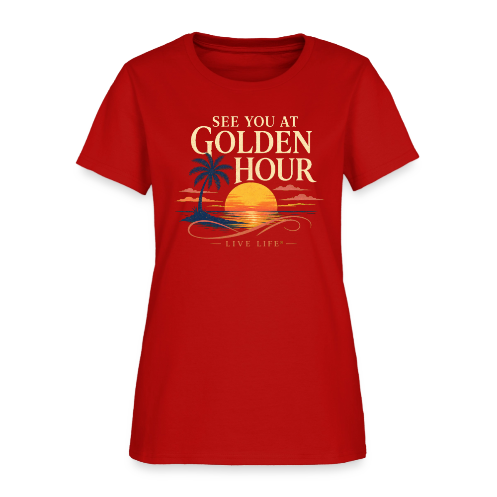 See you at Golden Hour Women's T-shirt - red