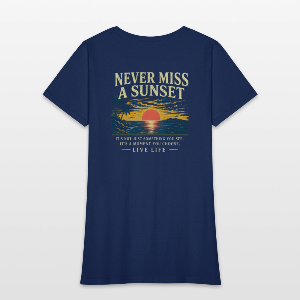 Sunset State of Mind Women's T-shirt -  blue dusk