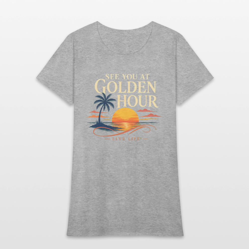 See you at Golden Hour Women's T-shirt - heather gray