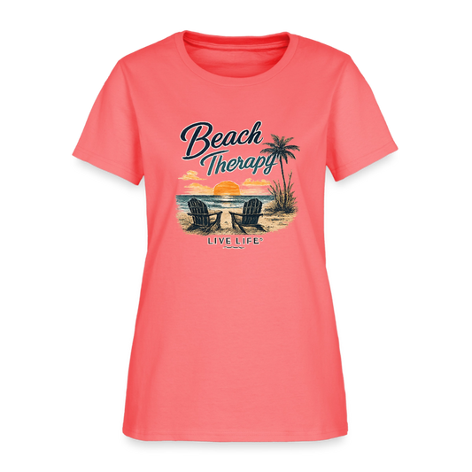 Beach Therapy women's T-shirt - coral