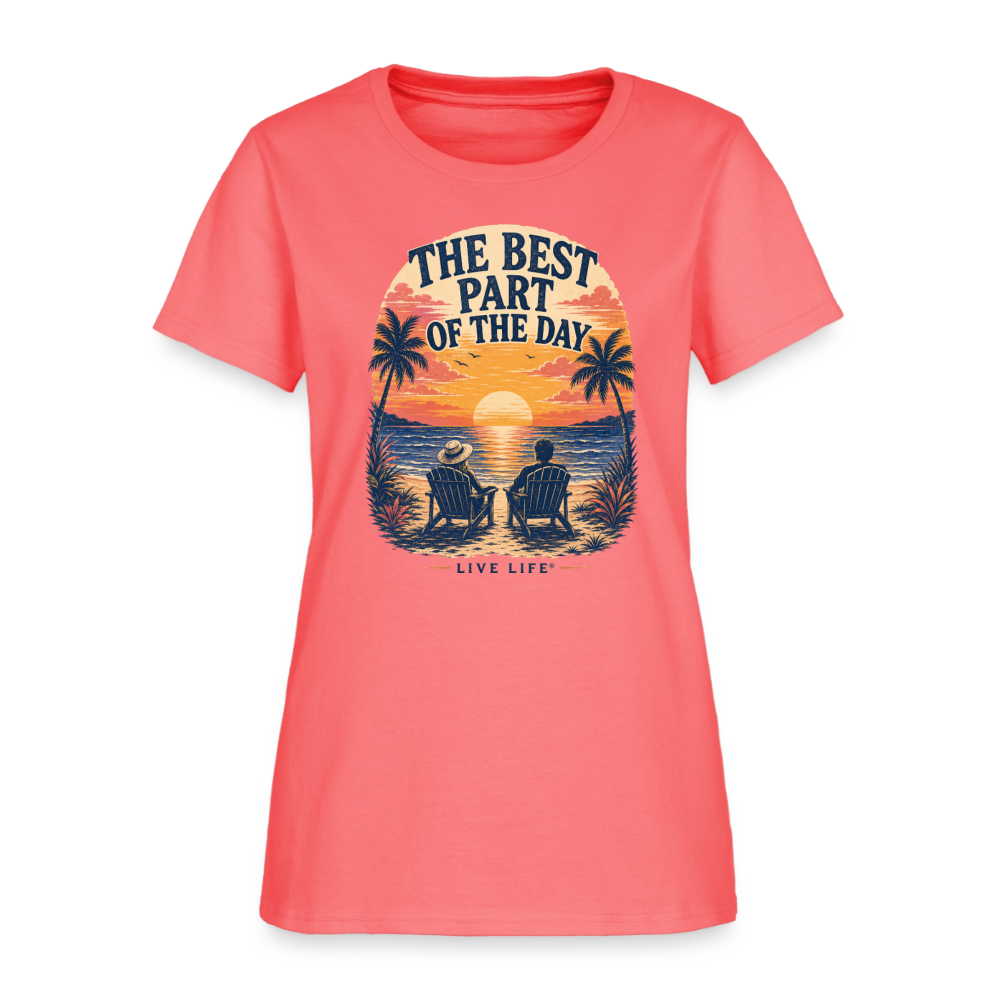The best part of my Day!  Women's T-shirt - coral