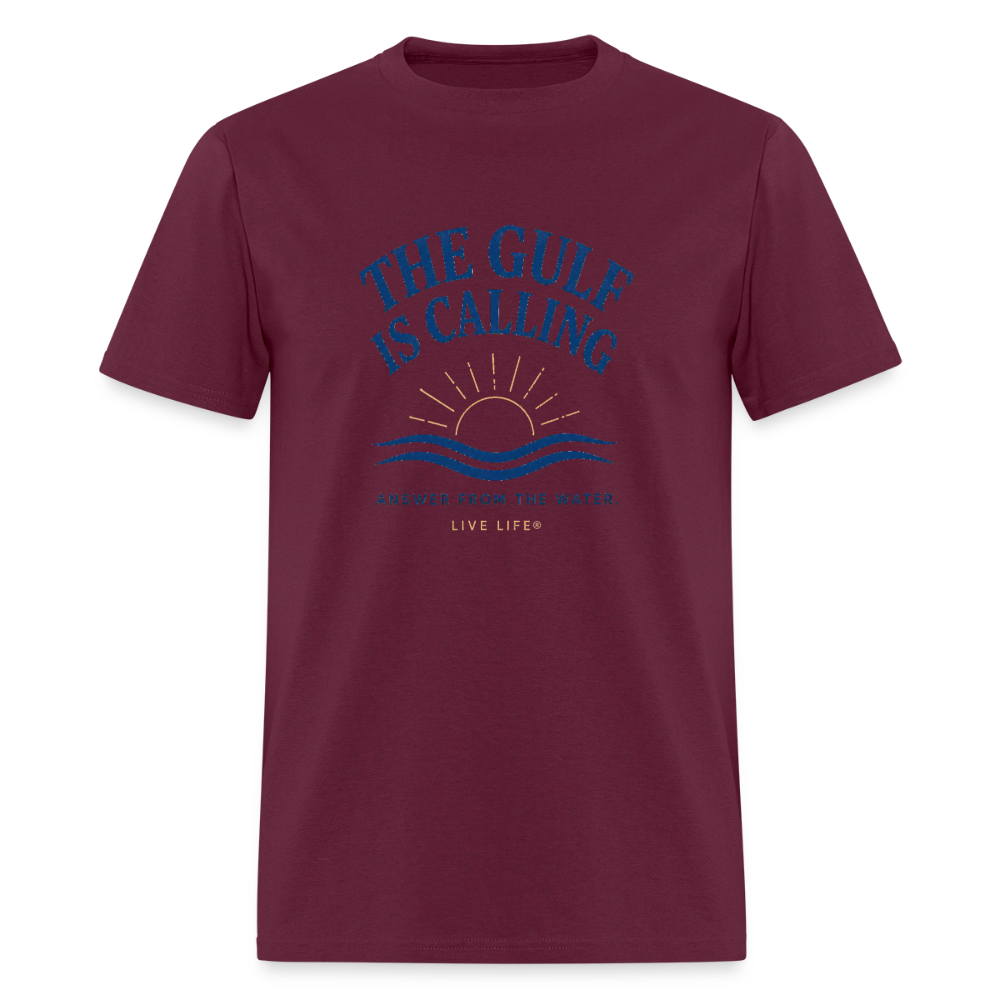 The Gulf is Calling - burgundy