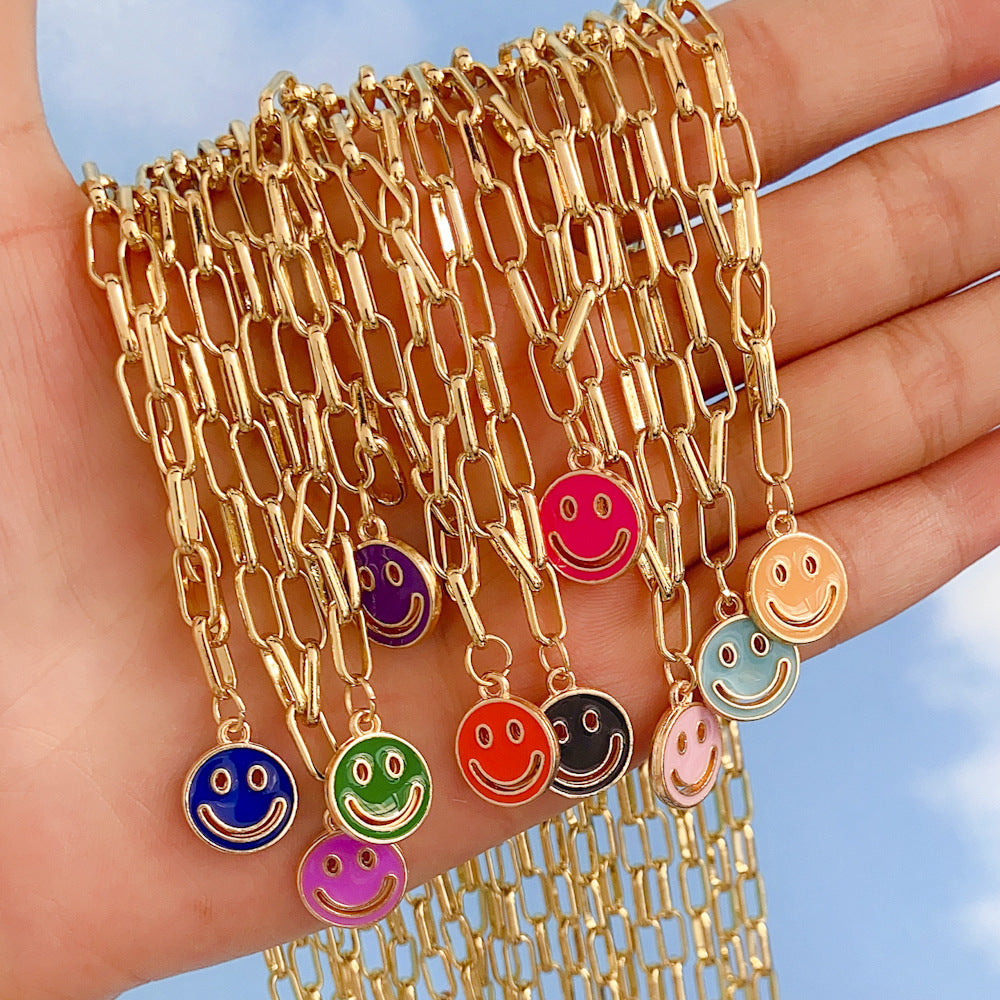 *Larissa's Collection* Beachy Keen Colorful Smiley Face Necklaces for Men and Women