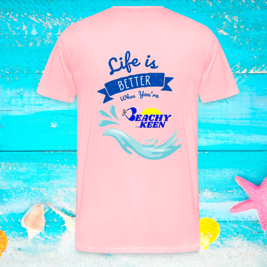 Beachy Keen Original Life is Better When your Beachy Keen  Unisex Heather Prism T-Shirt