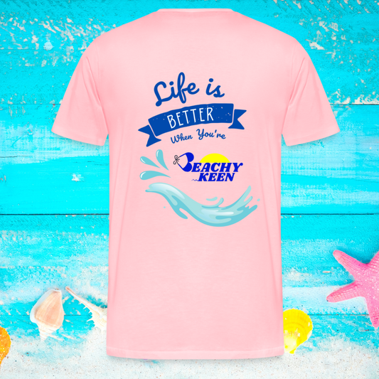 Beachy Keen Original Life is Better When your Beachy Keen Unisex Heather Prism T-Shirt