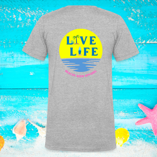 Live Life Sunset Men's V-Neck T-Shirt