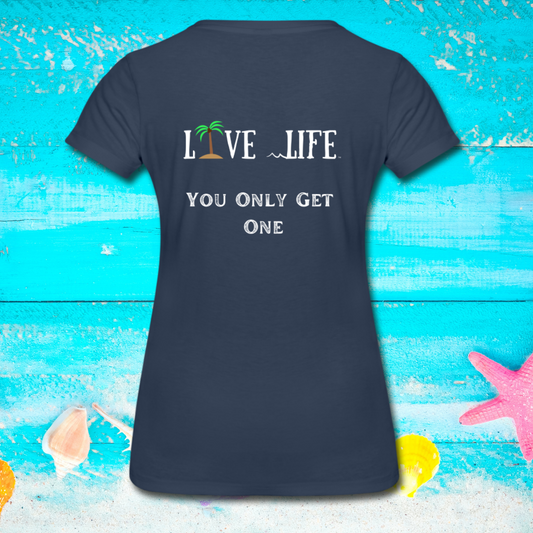Live Life. YOGO Women’s Premium Organic T-Shirt