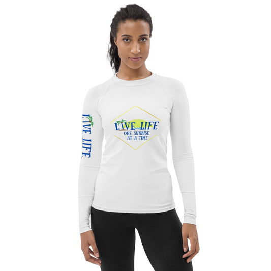 Live Life One Sunset at a Time Long Sleeve Beach Shirt