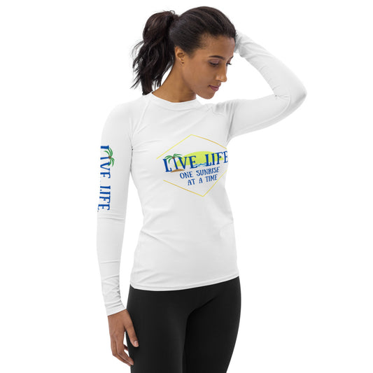 Live Life One Sunset at a Time Long Sleeve Beach Shirt