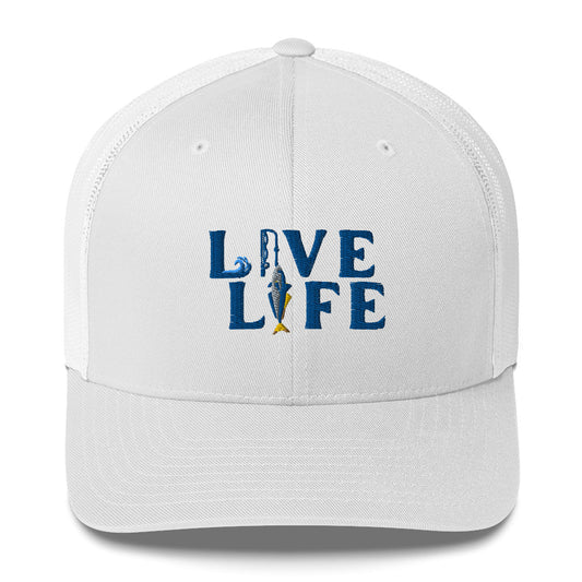 Mens Fishing Life Trucker Cap