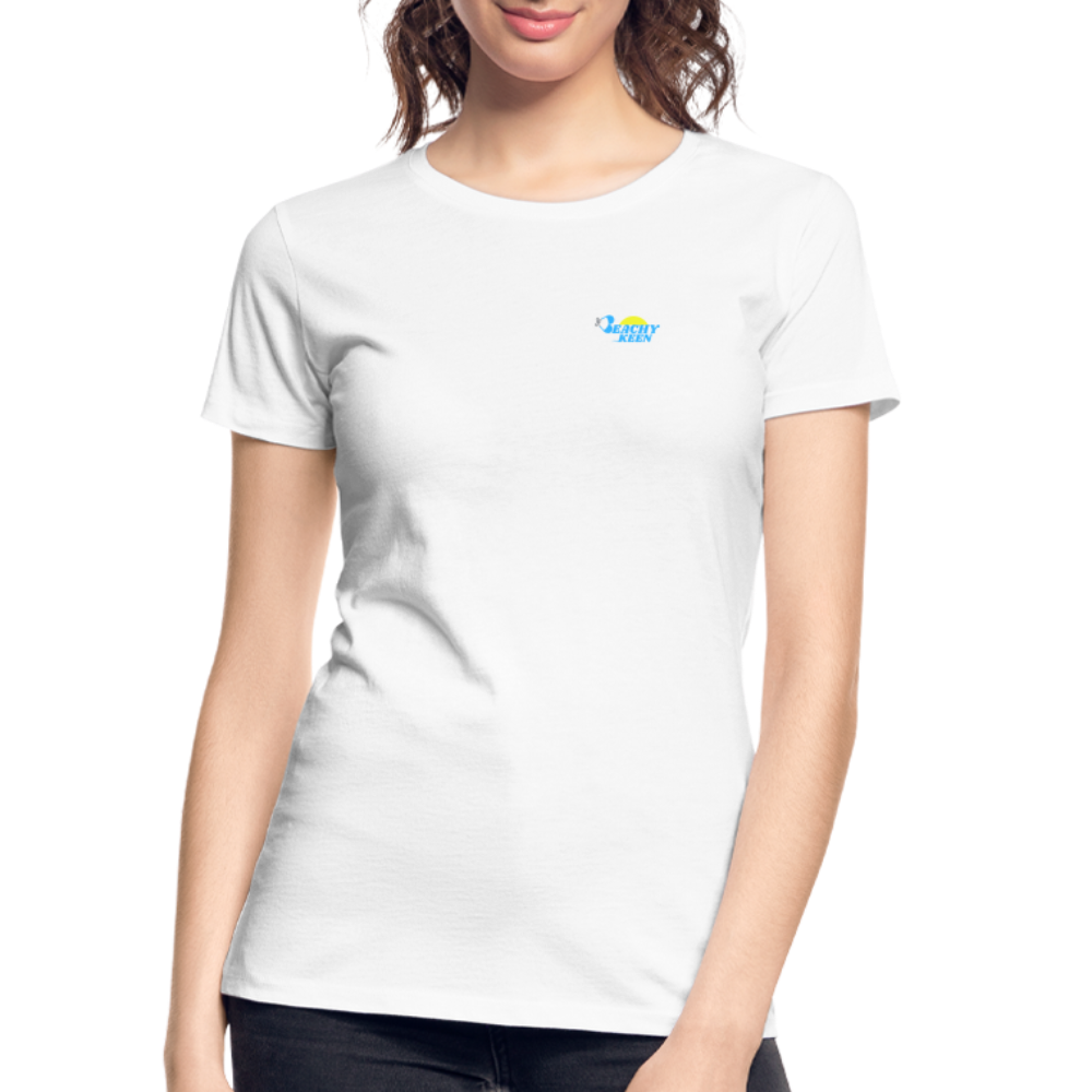 Women’s Sunset Waves Premium Organic T-Shirt - white