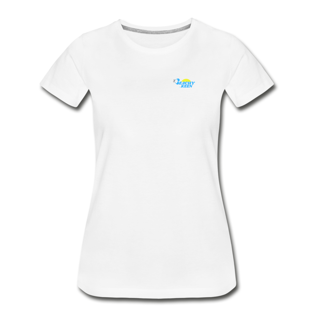 Women’s Sunset Waves Premium Organic T-Shirt - white