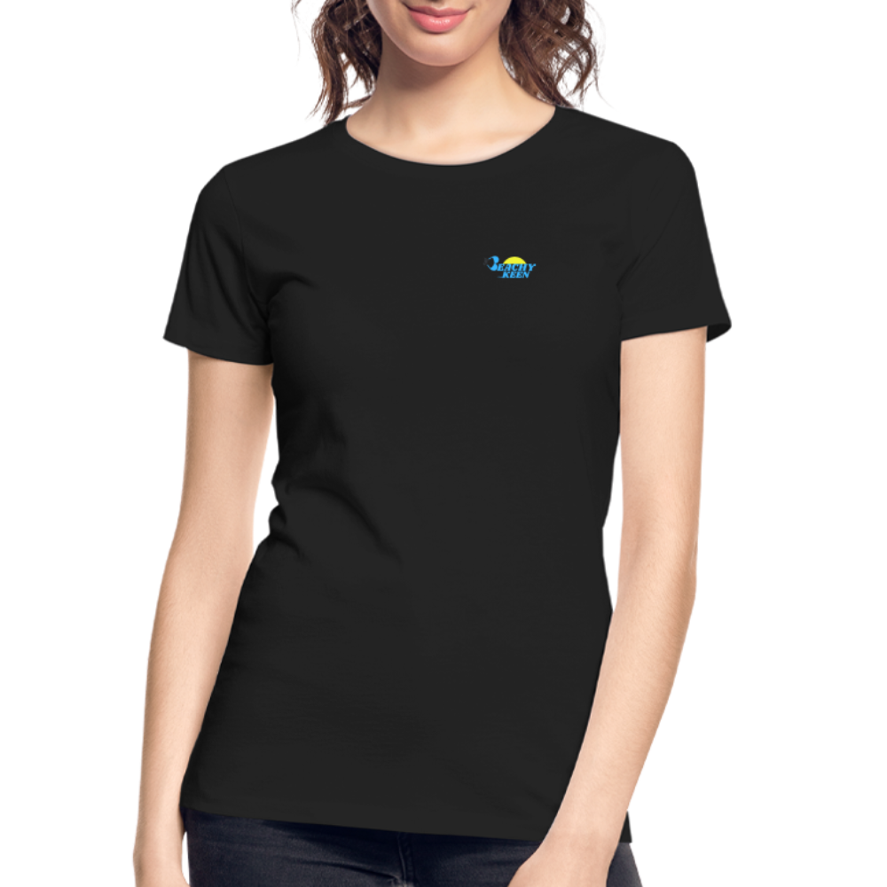 Women’s Sunset Waves Premium Organic T-Shirt - black
