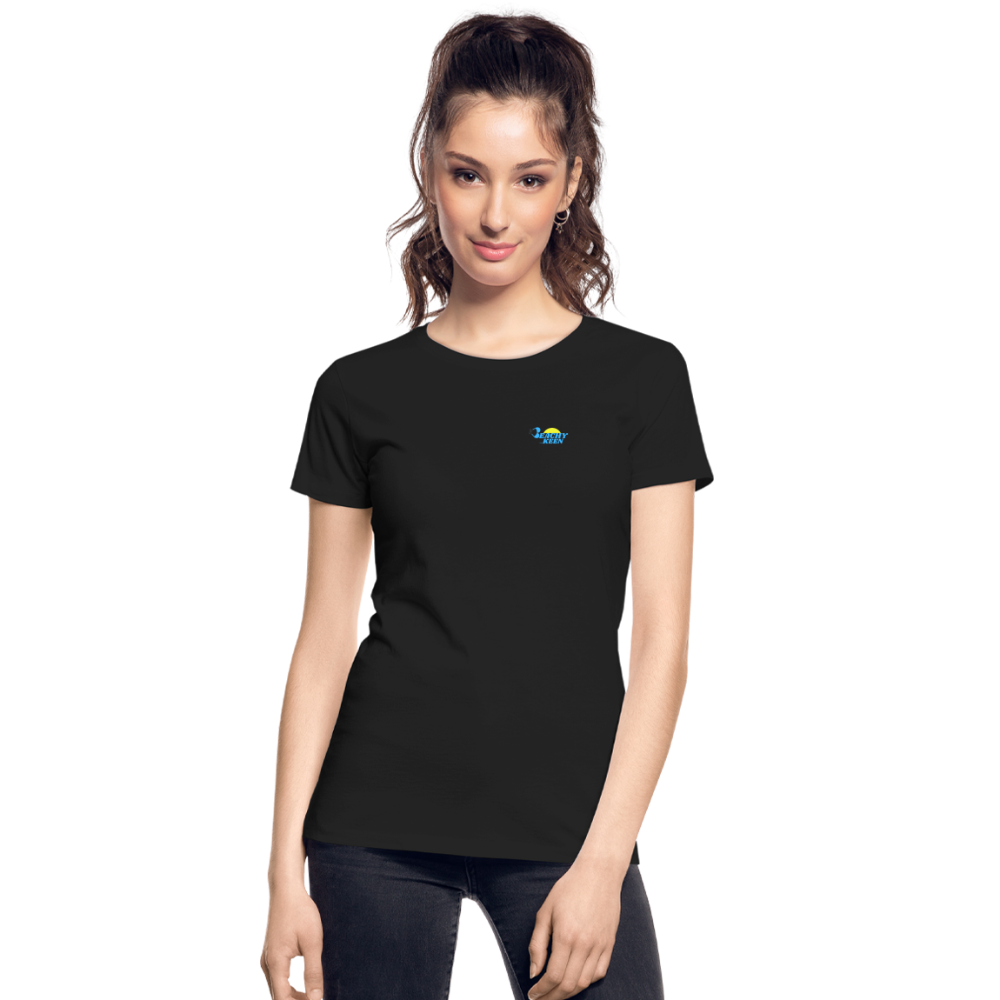 Women’s Sunset Waves Premium Organic T-Shirt - black