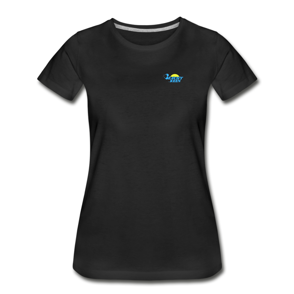 Women’s Sunset Waves Premium Organic T-Shirt - black