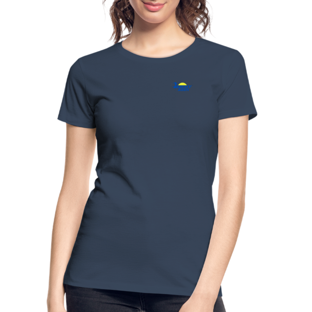 Women’s Sailboats and Sunsets Premium Organic T-Shirt - navy