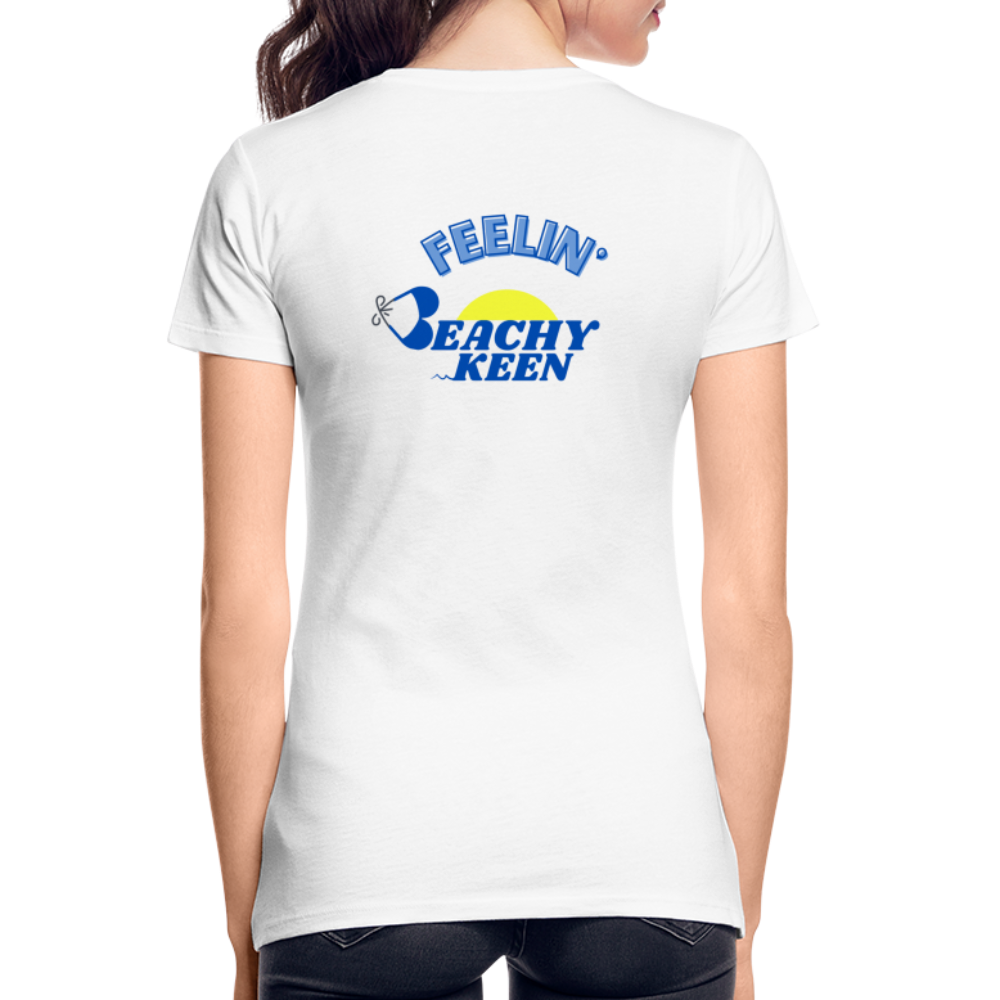Women’s Premium Organic FEELIN Beachy Keen  T-Shirt - white